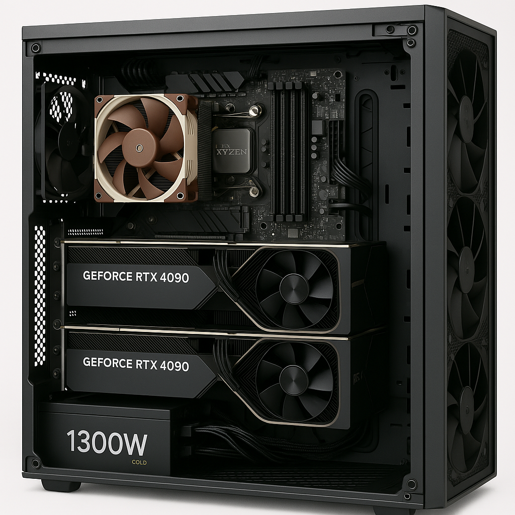 sLLM or RAG AI Server 2X  Nvidia Geforce RTX4090 Server