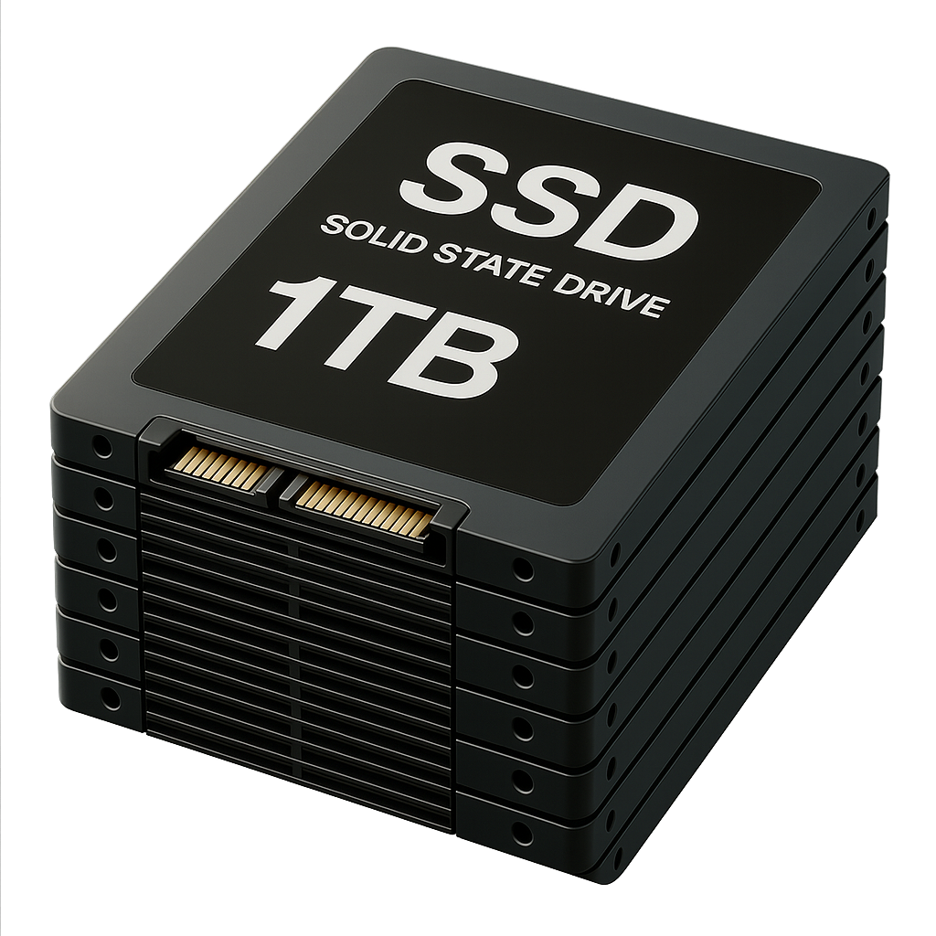 Lot of 10 Used 1TB 2.5inch SSD
